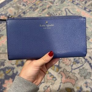 Kate Spade Navy Leather Wristlet